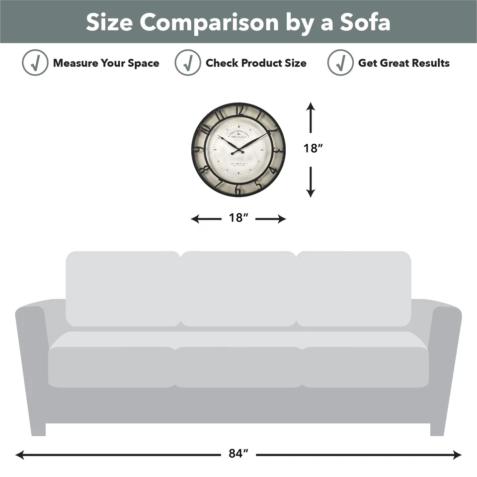 FirsTime & Co.® Kensington Wall Clock, Brown - Image 3 of 4