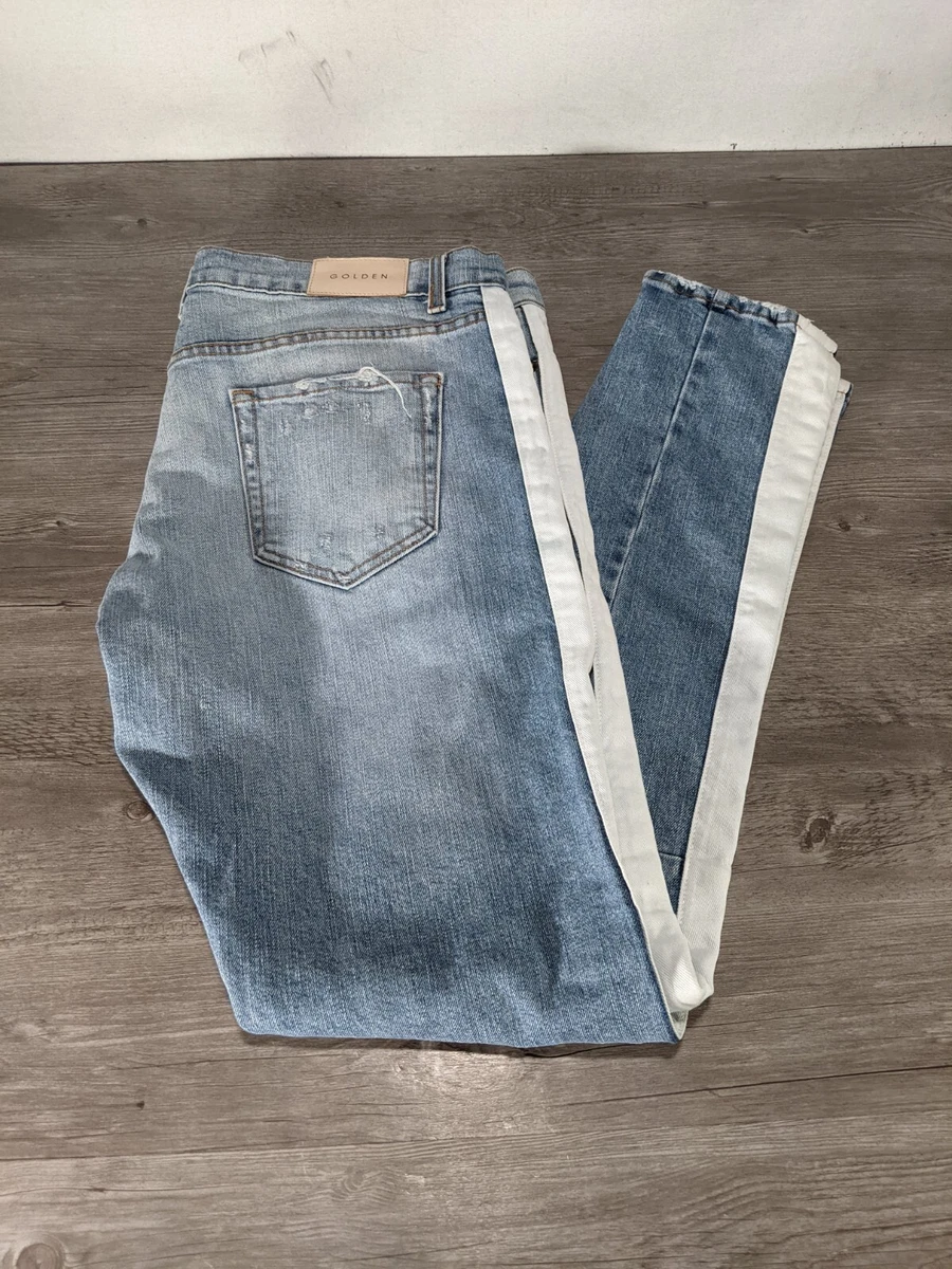 Jeans with white stripe down the side new arrivals