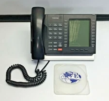 LOT OF 7 TOSHIBA DP5130-SDL BACKLIT DISPLAY PHONE WITH STAND AND HANDSET