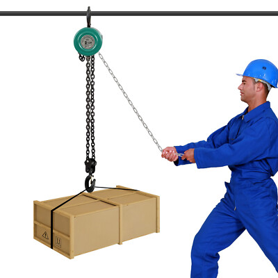 2T Chain Hoist Hand Winch, Pulley Hoist,Chain Block Lift,Kettenzug,Handkettenzug