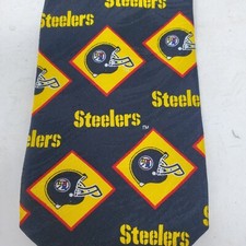 Pittsburgh Steelers III Men's Tie Ralph Marlin Vintage 1995 RM Sports 100 Silk