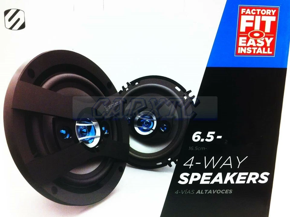 6.5 Car Speakers Rear Door 4way 200w 4ohm 6504-RD (B) - Image 3 of 4
