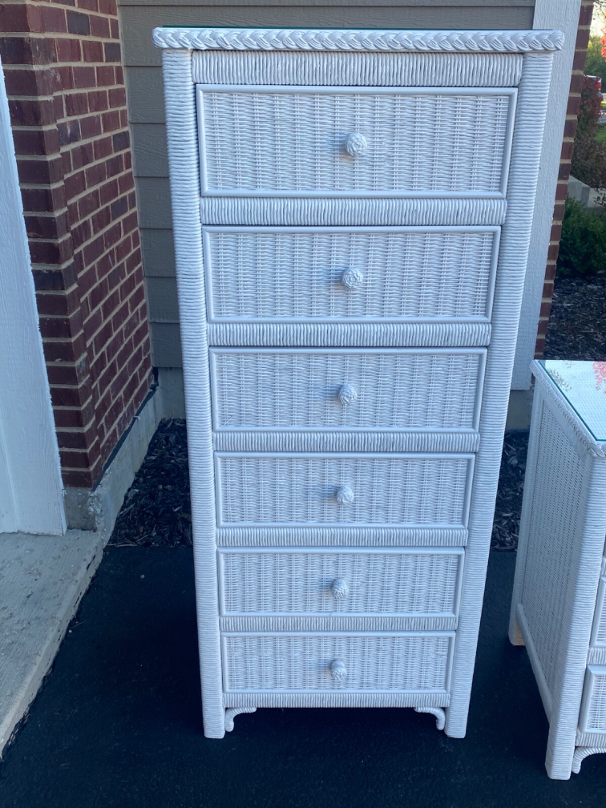 Rattan Bedroom Furniture WhiteGreat Condition eBay