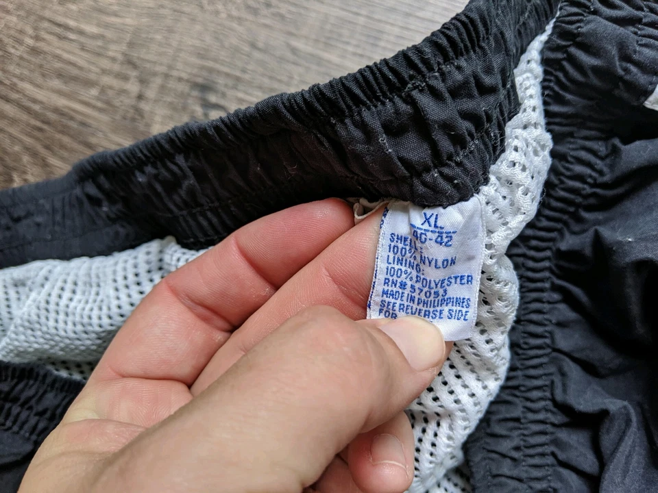 Bañador Champion Spellout azul claro vintage raro para hombre años 90 talla XL Foto 3 de 4