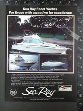 1984 ADVERTISEMENT for Sea Ray 390 Sedan SF 360 Aft Cabin 340 boat motor yacht