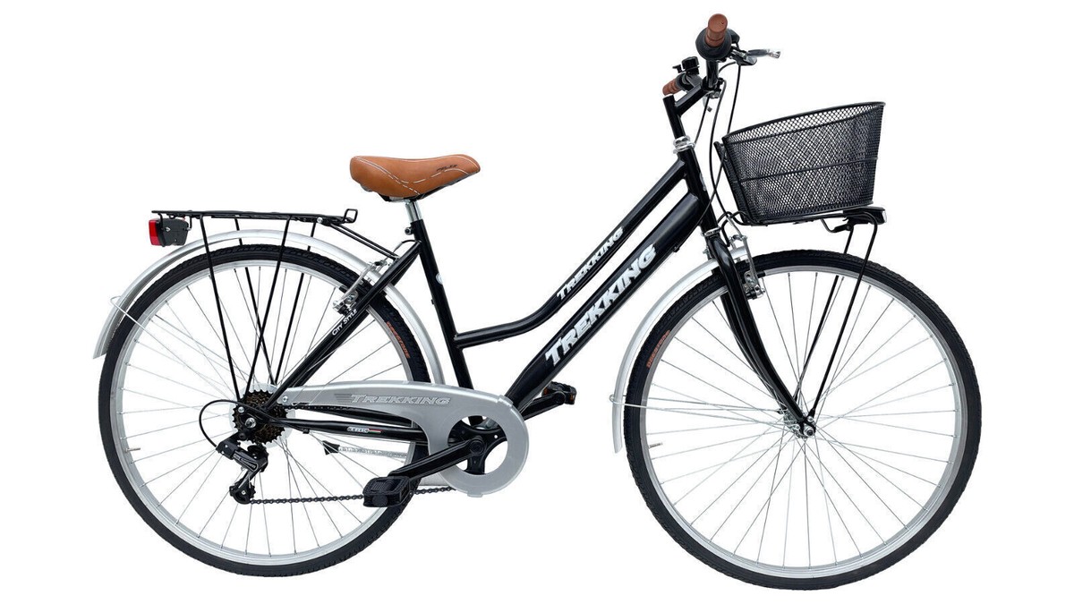 Bicicletta Classica Per Bambine Da 3 A 8 Anni, Telaio In Acciaio Al Carbonio, Con Pompa E Set Protezioni Da 6 Pezzi. Disponibile In Viola, Menta E Rosa.