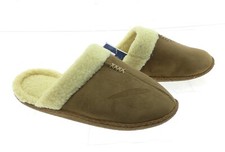 West Loop Women's Casual Slippers Slip On Color Brown Width M Height Flat 9/10