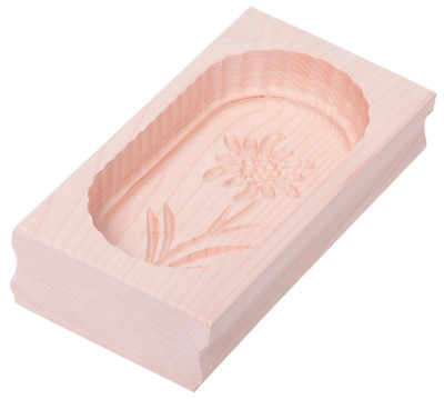 Butterform eckig Buttermodel Ahorn für 250 g Butter Motiv: Edelweiß - ab 10,96  