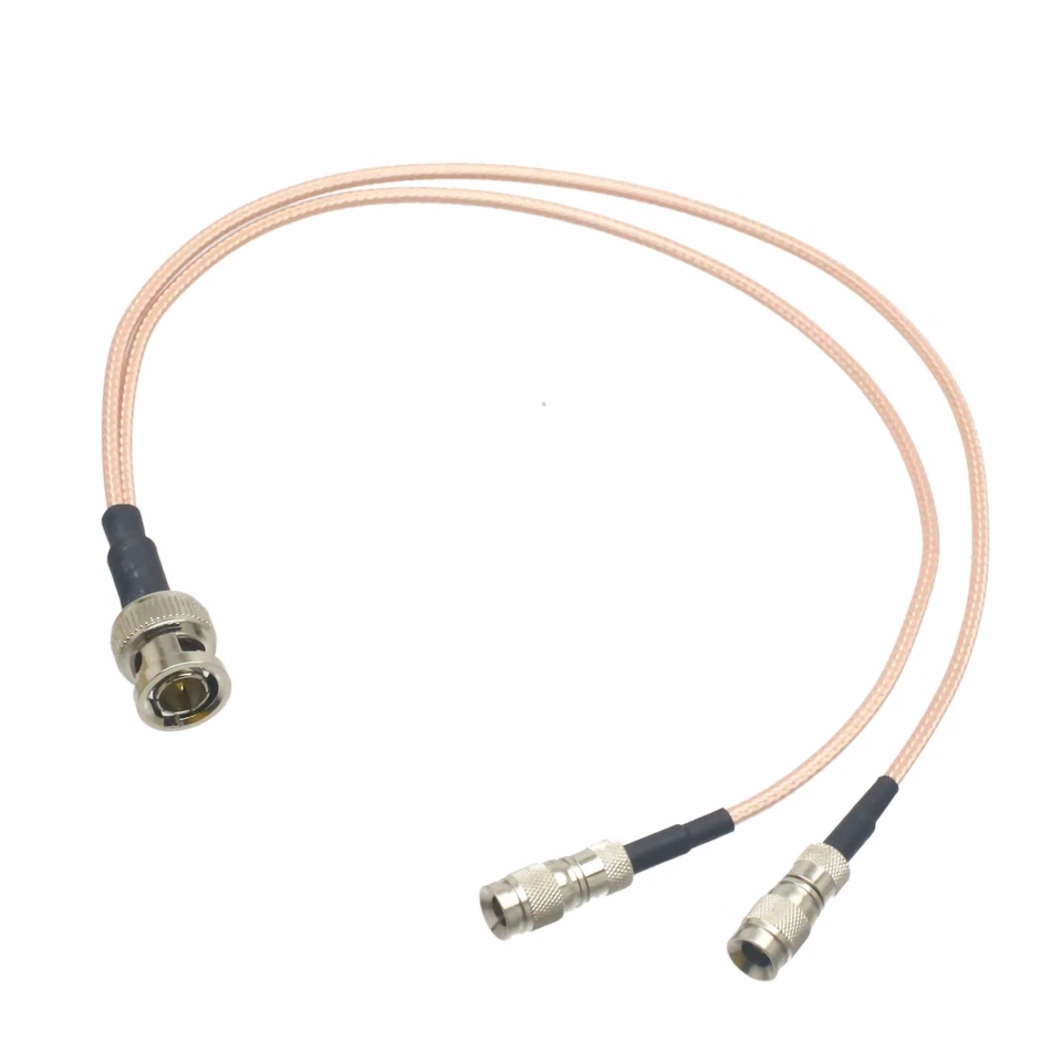 Combiner "Y" cable BNC male to 2x DIN SAA 1.0/2.3 M HD mini SDI Camera RG179 1FT - Image 2 of 3