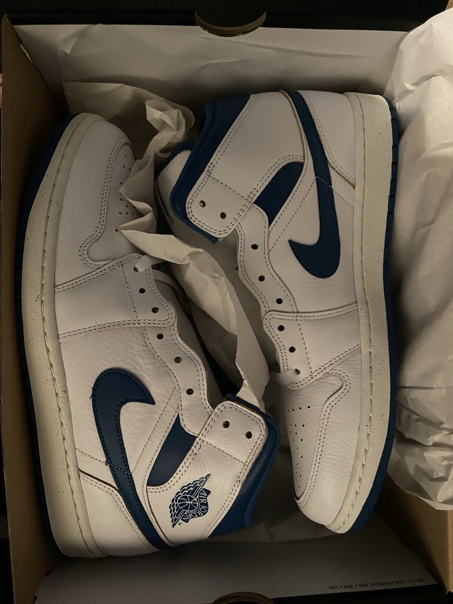 Air Jordan Mid SE White/ Blue-Sail UK 11 BNIB