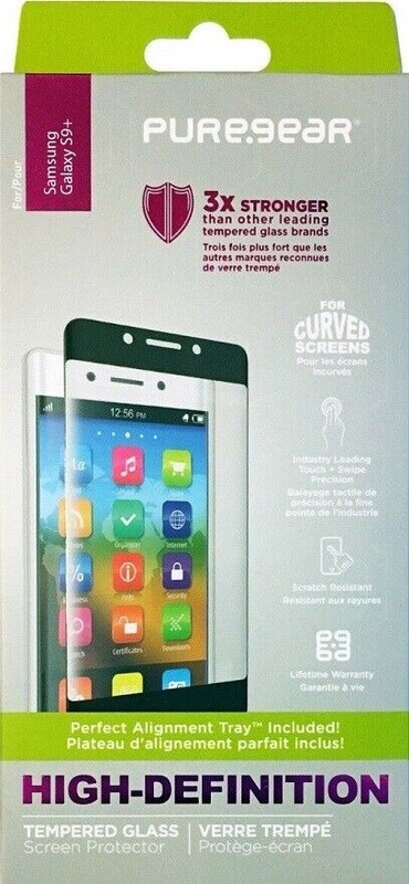 Puregear HD Curved Tempered Glass Screen Protector  for Samsung Galaxy S9 Plus