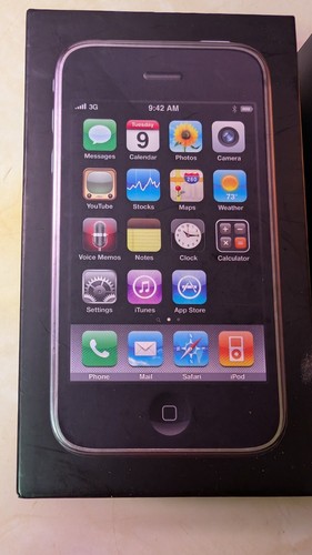 Apple - iPhone 3G - Noir boîte vide uniquement - 8 Go - 2009 - Excellent état - Photo 2 sur 15