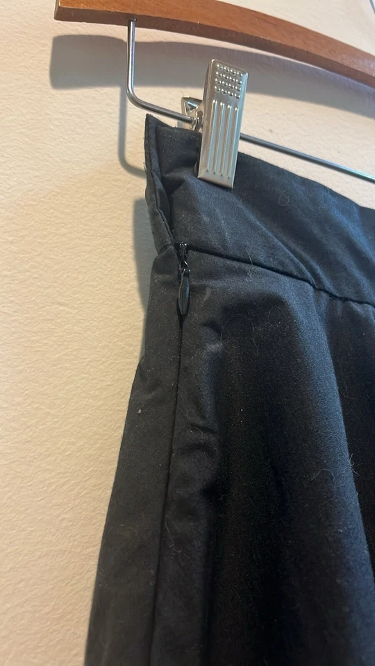 EUC Modcloth Moon Black Tiered Full Knee Length Skirt-Small - Image 3 of 4