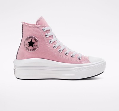 pink converse platform sneakers