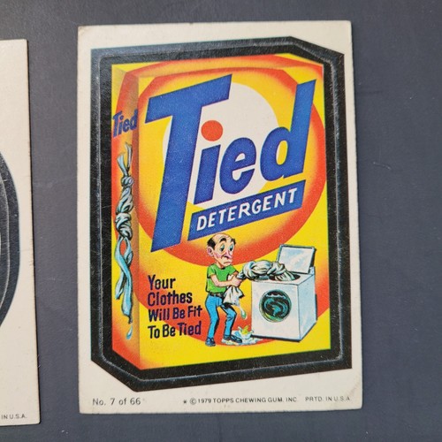 Lotto adesivi serie 1979 Topps Wacky Packages # 7 detergenti legati #123 #48 X3 - Foto 6 di 17