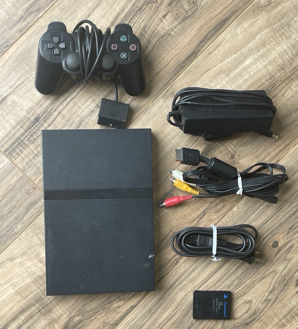Sony PS2 Slim Console SCPH-70012 with OEM Controller and 8MB Memory Card