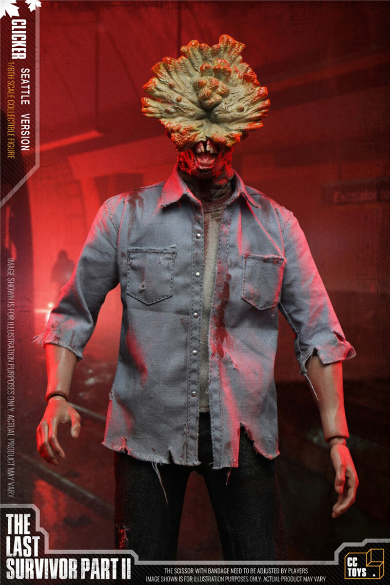 CLICKER THE LAST OF US PART2 1/6スケール男性 Figurka The Last of Us Part II – Klikacz (Clicker Figure)