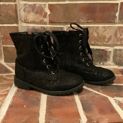 black sparkly boots