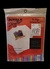 VTG Halloween Iron On Shirt Transfers By Dizzle Dizzle Witch Bats Ghost Monster