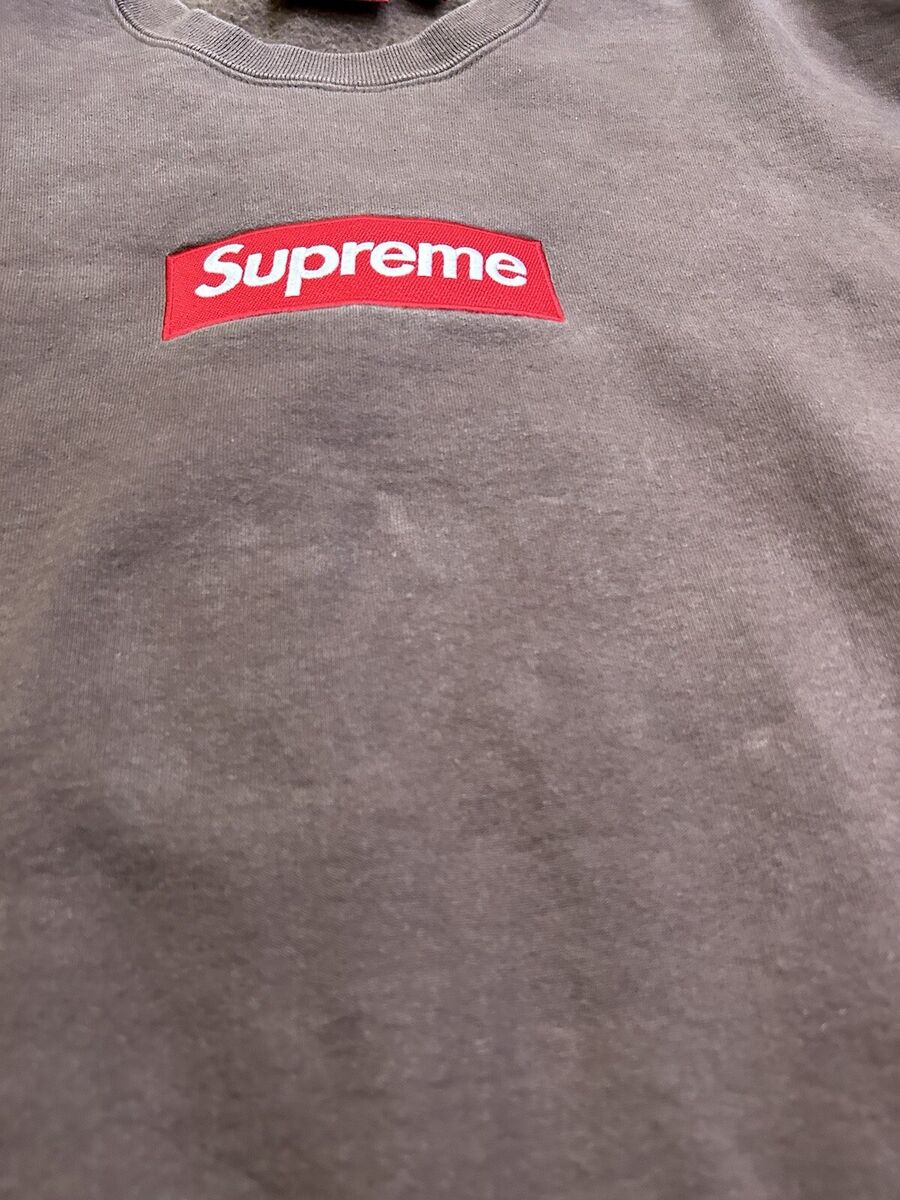 Size M- Supreme Box Logo Brown Crewneck FW22 | eBay Size M- Supreme Box Logo Brown Crewneck FW22 | eBay