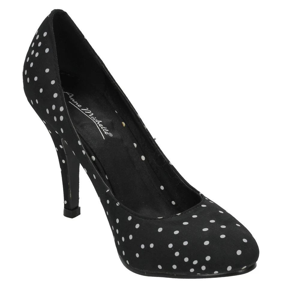 Zapatos de corte Anne Michelle a lunares para dama: L2R271 Foto 2 de 4