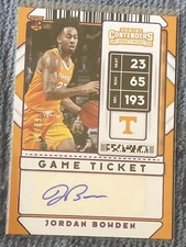 2020-21 Contenders Draft Picks Sticker Conference Ticket /99 Jordan Bowden Auto