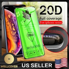20D For iPhone 13 12 11 Pro Max XR X XS Max 8 Tempered GLASS Screen Protector