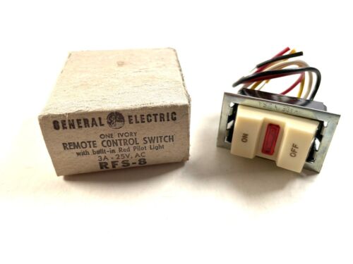 Vintage General Electric GE RFS-8 Remote Control Switch With Pilot Light - NOS!!