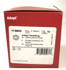 10 Hollister 8805 Adapt™ CeraRing Ostomy Barrier Rings 2" Expires 2029