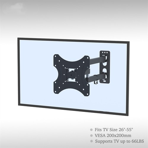 Soporte de montaje en pared ajustable 26-55" soporte de TV giratorio TMX200 con nivel de espíritu