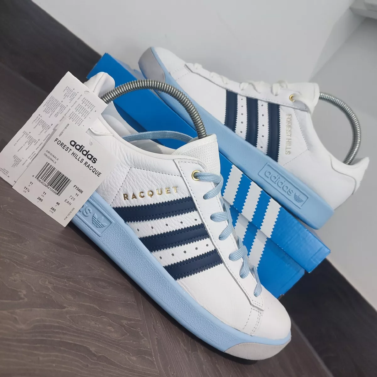 Adidas forest hills white grey sales