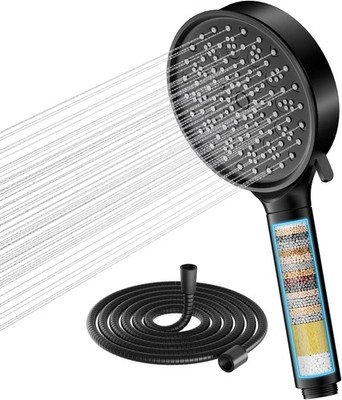 Cobbe Hartwasserfilter Duschkopf mit 20 Stufenfilter und 6 Strahlmodi