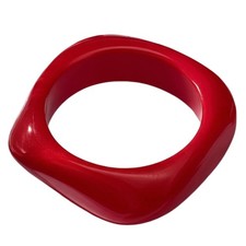 Colorful Resin Irregular Bangle Bracelet Acrylic Acetate Mottled Wide Chunk - 04