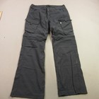 Prana Pants Womens 10 Cargo Pockets Straight Leg Casual Outdoors Gray
