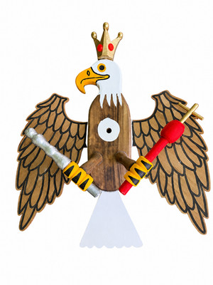 Schützenvogel aus 6 cm Pappelholz