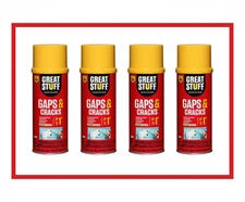 Great Stuff 12 Oz. Gaps and Cracks Insulating Spray Foam Sealant 4 Pack