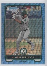 2012 Bowman Chrome Prospects Redemption Refractor Blue Wave Myrio Richard 1i1