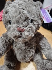 Teddy Bear 14 in. Plush Stuffed Gray Bear, Soft Toy, Gift, Kids/Adults NWT