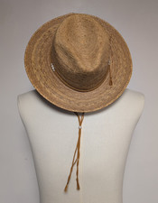Sahuayo Ligitimo Natural Fiber Sun Hat/Sombrero with Strap, USA 7 1/8- Mexico 57