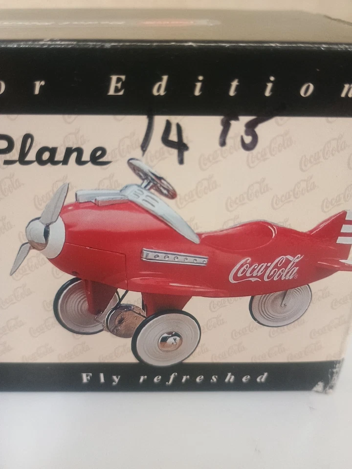 Coke Pedal Plane Die-Cast Metal 1997 Xonex Collector Edition - Image 2 of 4