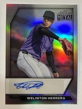 2026 LEAF METAL BASEBALL WELINTON HERRERA #6/10 SILVER PRISMATIC AUTO