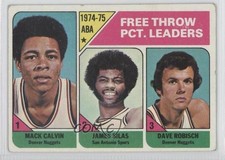 1975-76 Topps League Leaders Mack Calvin James Silas Dave Robisch #224 0a1
