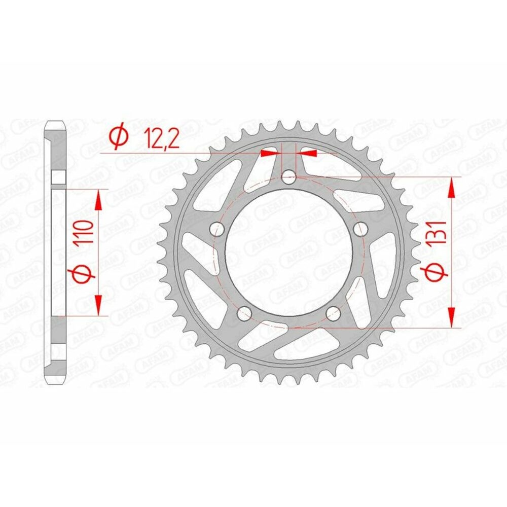 Free Shipping Corona Afam Standard Steel 164800-Step 525 For Motorcycle Parts