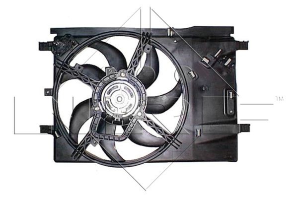 LüFter MotorküHlung Nrf 47236 FüR Fiat Evo Punto Corsa Van Opel S07 12V 260W A04-image