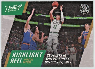 Jayson Tatum RC 2017-18 Panini Prestige Highlight Reel #7 Boston Celtics
