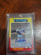 2024 Topps Heritage - 1975 Real One Autographs Rod Carew #75RO-RC (AU)