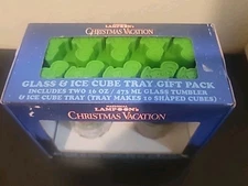 National Lampoon Christmas Vacation Glass Set & Ice Cube Tray Combo Pack New