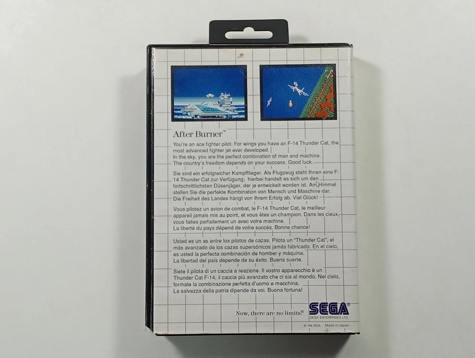 AFTER BURNER SEGA MASTER SYSTEM (MS) PAL-EURO (COMPLETE - GOOD CONDITION OVERALL - Photo 2/4