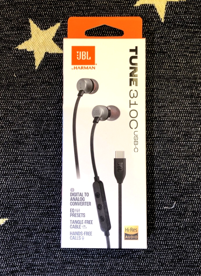 JBL Tune 310C Wired Hi-Res USB-C Headphones w/ Mic and 3 Button