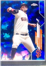 2020 Topps Chrome Update Sapphire Edition Andrew Suarez #U-217 Giants